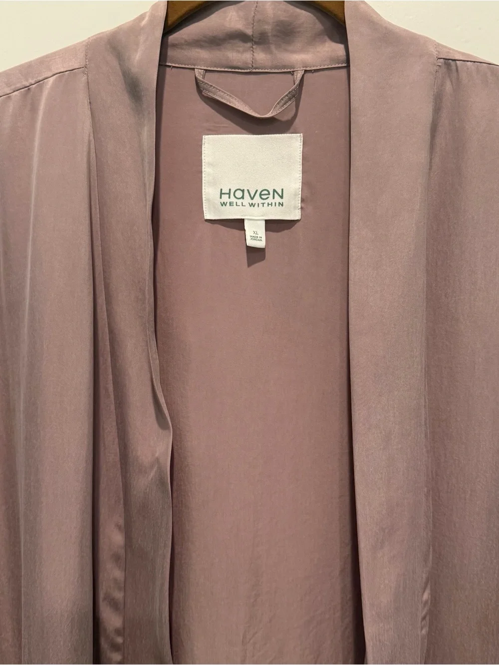 Haven Well Within Women's Washable Rayon Robe Mauve Color Size XL
